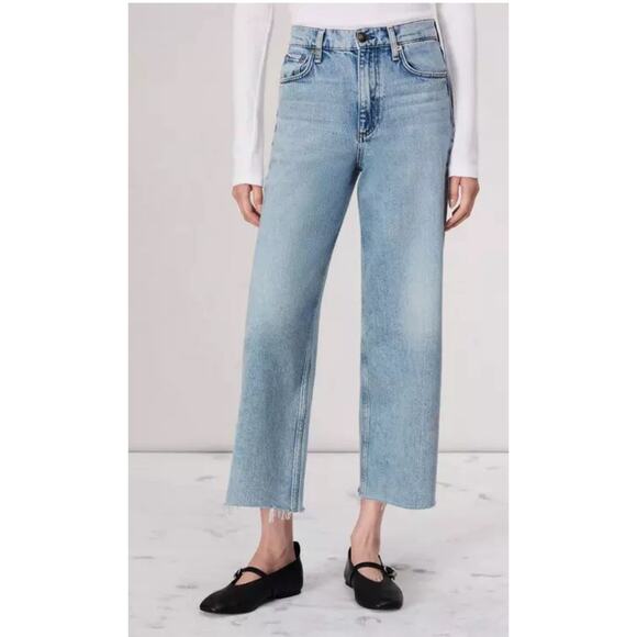 rag & bone Denim - RAG & BONE Nina Y2K cropped faded high-rise Wide leg jeans Blue 28 A000876